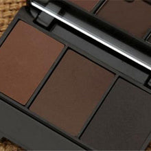Kit 3 Colour Eyebrow Powder Shadow Palette Enhancer with Ended Brush J4U66