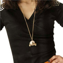 Pumpkin Carriage Necklace Cinderella Fairy Tale God-Mother Magic Alloy Chains Exquisite Pendants Necklace J4U66