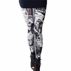 Quality Novelty Pretty Long Leggings Dot Britain Flag Pattern Leggings Fall Slim Leggings Women Ladies One Size J4U66