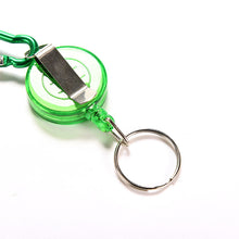 Retractable Metal Card Badge Holder Ring Belt Clip Pull Camping Key Chain Colourful Strap Carabiner Clip Card label Keyring J4U66