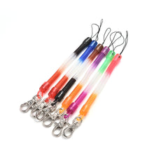 Retractable telephone cord key chain mobile phone chain plastic keychain tool elastic rope rope J4U66
