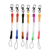 Retractable telephone cord key chain mobile phone chain plastic keychain tool elastic rope rope J4U66