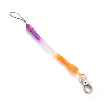 Retractable telephone cord key chain mobile phone chain plastic keychain tool elastic rope rope J4U66