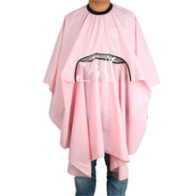 salon barbers hairdressing cape gown haircutting clothes viewing window J4U66