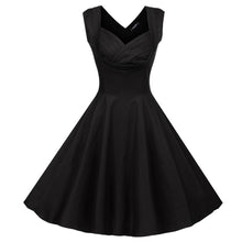 New Sexy Lady Elegant Women V-Neck High Waist Sleeveless Casual Party Solid Midi Pleated Dress J4U66