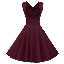 New Sexy Lady Elegant Women V-Neck High Waist Sleeveless Casual Party Solid Midi Pleated Dress J4U66
