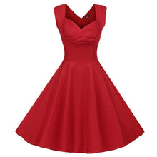 New Sexy Lady Elegant Women V-Neck High Waist Sleeveless Casual Party Solid Midi Pleated Dress J4U66
