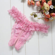 New Sexy Lingerie Women Lace Open Crotch Panties Knickers Briefs G-string Thongs Underwear Intimates J4U66