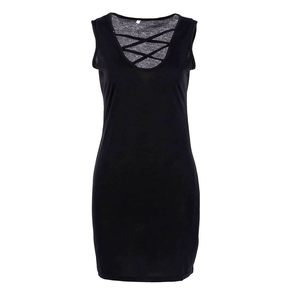 Sexy Net Sleeveless Bandage Bodycon Cute Sheath Dresses Evening Party Push Up Club Pink/Black/White Dress J4U66