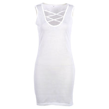 Sexy Net Sleeveless Bandage Bodycon Cute Sheath Dresses Evening Party Push Up Club Pink/Black/White Dress J4U66