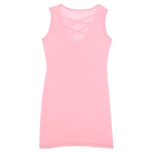 Sexy Net Sleeveless Bandage Bodycon Cute Sheath Dresses Evening Party Push Up Club Pink/Black/White Dress J4U66