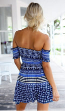sexy off should bohemian dress elegant print beach casual dresses plus size dress women backless dress vestidos J4U66