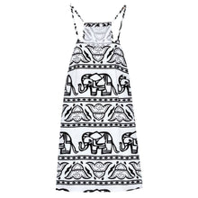 Sexy Style Women Work Sexy Abobe Knee Dress Spaghetti Strap Dresses Elephant Sleeveless J4U66