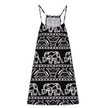 Sexy Style Women Work Sexy Abobe Knee Dress Spaghetti Strap Dresses Elephant Sleeveless J4U66