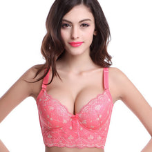 Sexy Underwire Push Up Lace Bra Brassiere Bras for 34 36 38 40 Cup Size B 16PY J4U66