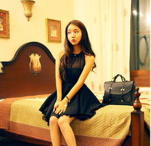 sexy women chiffon dress mesh sleeveless backless party dress sexy club dress clubwear dress black rose J4U66