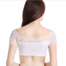 New Sexy Women Lace Bra Strap Shirt Vest Blouse Short Tank Crop Tops Black Unpadded Bras J4U66
