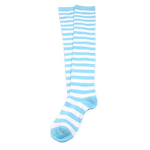 New Sexy Women Ladies Over the Knee Thigh High Striped Cotton Stockings  J4U66