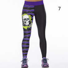 Sexy Women Polyester Spandex Leggings High Elastic Slim Leggings Fitness Workout Trousers 3D Print Pants J4U66