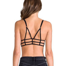 Sey Black Bandage Women Camis Tops Sexy Celeb Women Bralette Caged Back Cut Out Unpadded Bra Bralet Crop Top Shirt J4U66