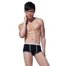 Soft Pouch Men's Sexy Bulge Boxers Shorts Cotton Solid Underwear Trunks Homme J4U66