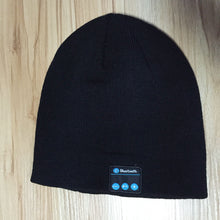 soft warm beanie hat wireless bluetooth smart cap headphone headset speaker mic J4U66
