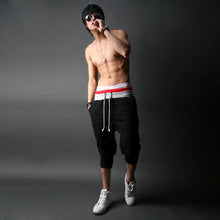 New Special Men Pants Men's Large Size Trousers Casual Calf-Length Jogger Pants Low Crotch Harem Pants  J4U66