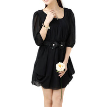 womens lady mini dress chiffon plus size women clothing office dresses roupas femininas 3xl J4U66