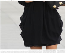 womens lady mini dress chiffon plus size women clothing office dresses roupas femininas 3xl J4U66