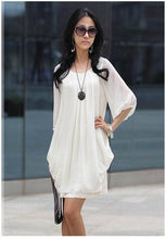 womens lady mini dress chiffon plus size women clothing office dresses roupas femininas 3xl J4U66