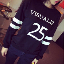 Women BF 25 Letters Printed Long Sleeve Hedging Sweatshirts Pullovers J4U66