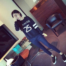 Women BF 25 Letters Printed Long Sleeve Hedging Sweatshirts Pullovers J4U66