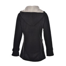 Women Trench CoatWomen's Overcoat Long Hooded Coat Zipper Horn Button Outwear Cloaks for Woman J4U66