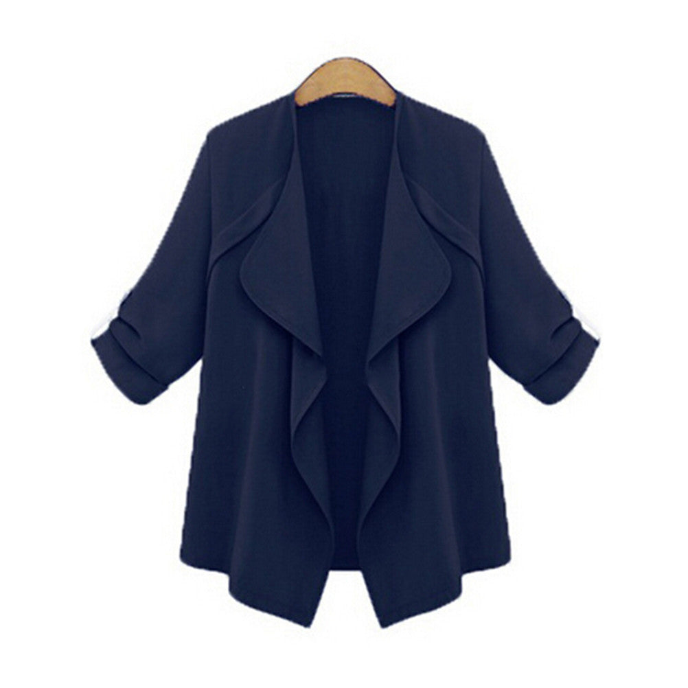 Outwear Casual Jacket Women Clothing High Street Loose bat Coat J4U66