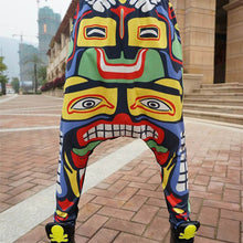 New Street Women Face Drop Croth Baggy Trousers Hip Hop Small Feet Dance Harem Pants J4U66