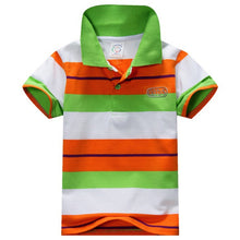 1-7Y Baby Children Boys Striped T-shirts Kids Tops S Tee Polo Shirts Clothing J4U66