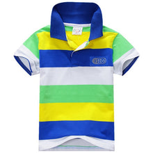 1-7Y Baby Children Boys Striped T-shirts Kids Tops S Tee Polo Shirts Clothing J4U66