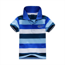 1-7Y Baby Children Boys Striped T-shirts Kids Tops S Tee Polo Shirts Clothing J4U66