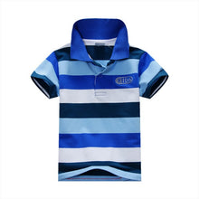 1-7Y Baby Children Boys Striped T-shirts Kids Tops S Tee Polo Shirts Clothing J4U66