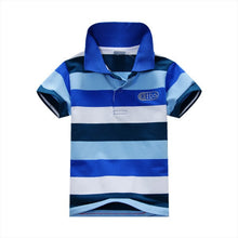 1~7 years baby children boys striped t-shirtss kids tops tee polo shirts clothing J4U66