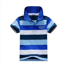 1~7 years baby children boys striped t-shirtss kids tops tee polo shirts clothing J4U66