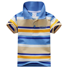 1-7Y Baby Children Boys Striped T-shirts Kids Tops S Tee Polo Shirts Clothing J4U66