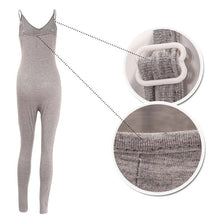 Women jumpsuit Solid Color Sleeveless Simple And Elegant Bodycon Playsuit J4U66