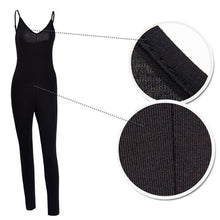 Women jumpsuit Solid Color Sleeveless Simple And Elegant Bodycon Playsuit J4U66