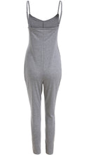 Women jumpsuit Solid Color Sleeveless Simple And Elegant Bodycon Playsuit J4U66