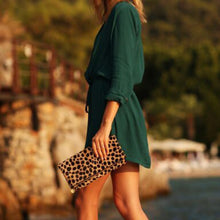 New Sexy Women Long Sleeve Party Dress Evening Casual Mini Dress With Sashes J4U66