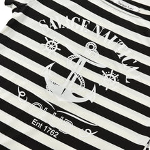 Women Dress Casual Short Sleeve Round Neck Anchors Striped Bodycon Dress vestido de festa robe plus size J4U66