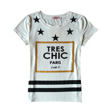 Womens T Shirts Short Sleeve Tops Tees Tshirt For Women Ladies Paris Star Print t-shirts J4U66