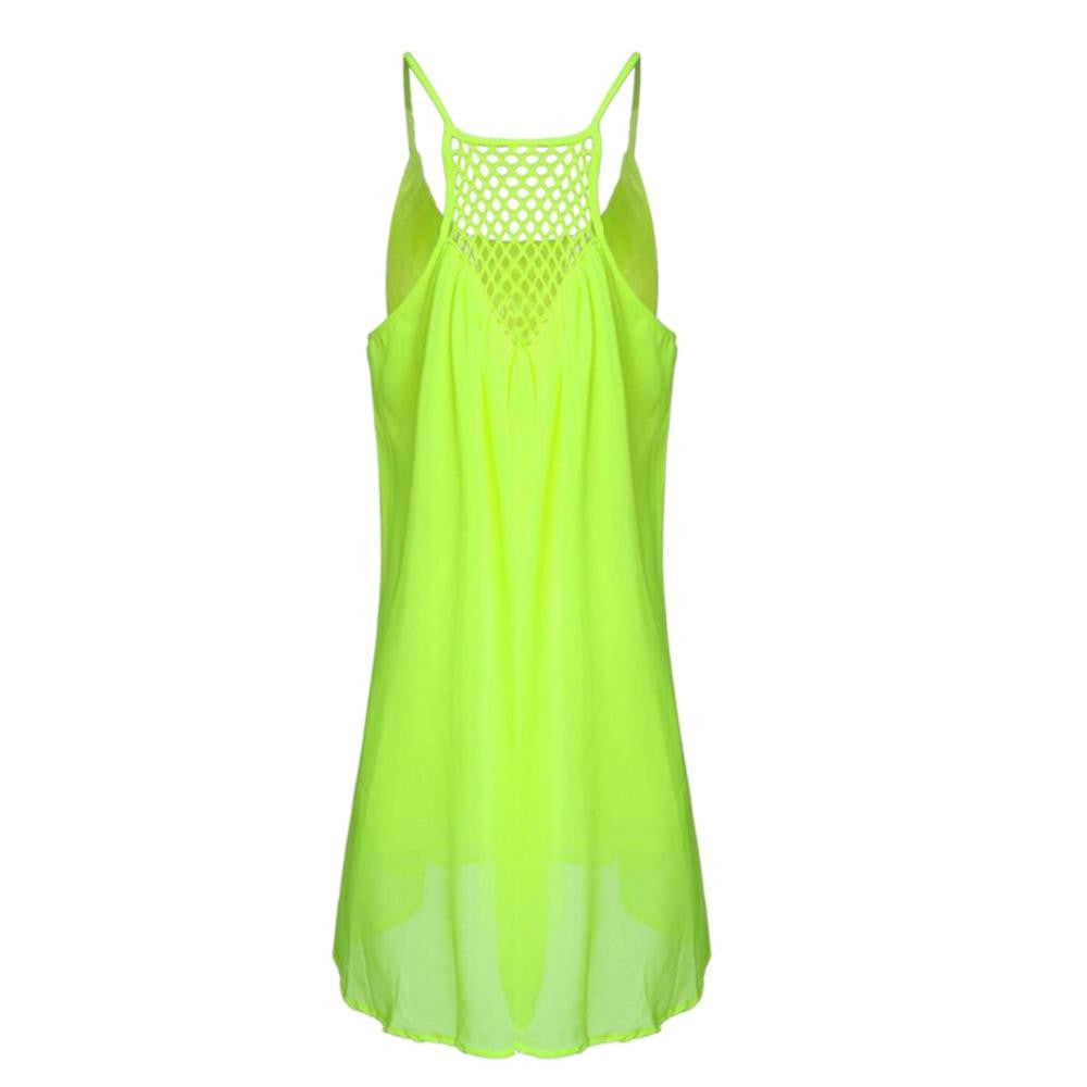 style Women dress plus size chiffon Fluorescent Sexy dress women dress J4U66