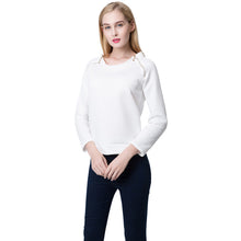 sweatshirt women tops long sleeve hoodies o neck loose tops casual pollover zipper basic suit J4U66
